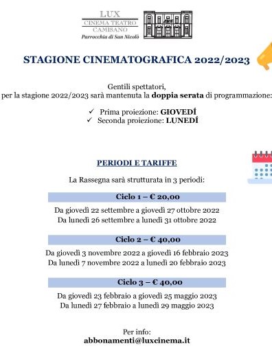 Stagione 2022/2023